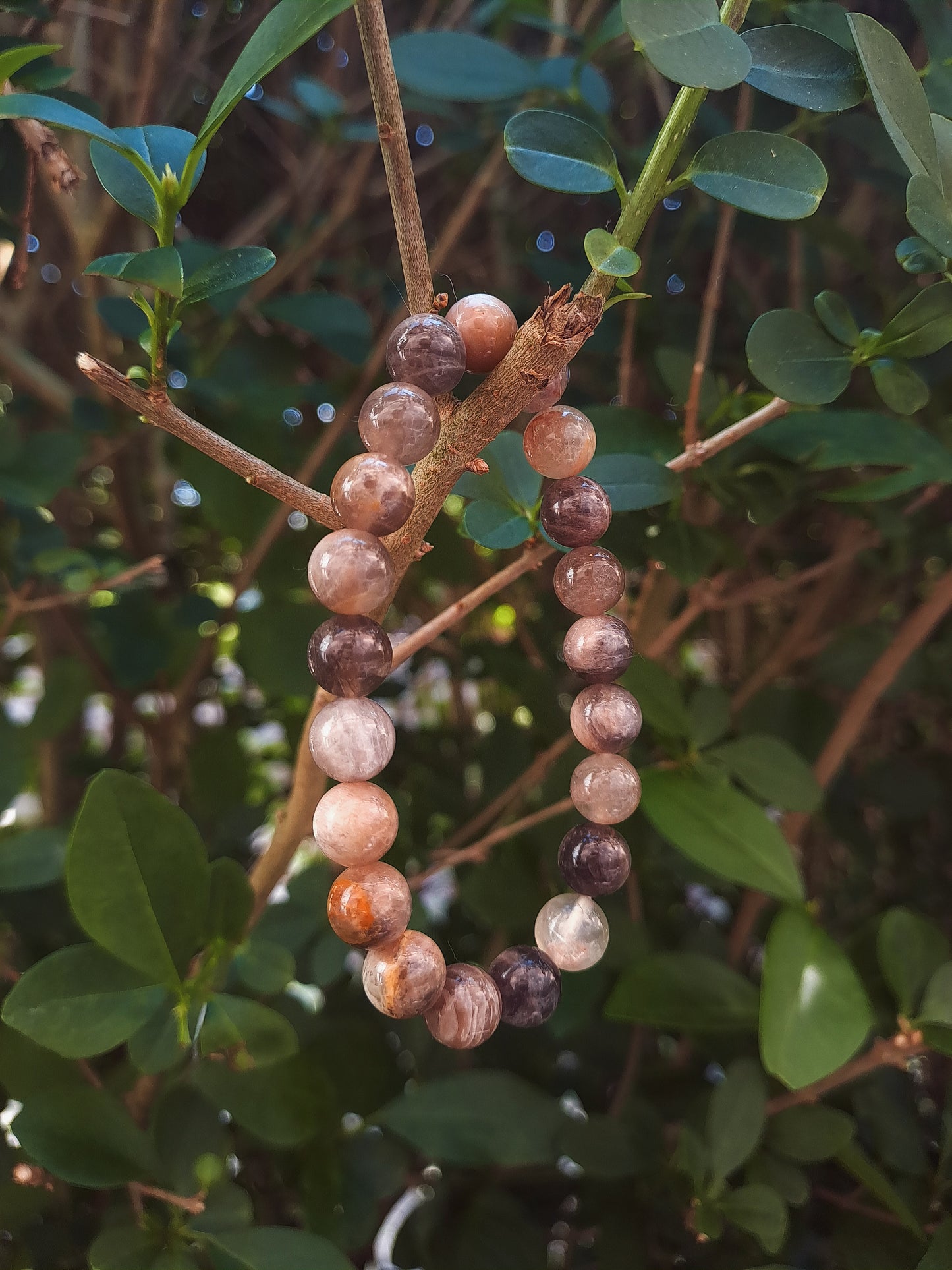The Fire Goddess| Zwarte Zonnesteen Talisman Armband