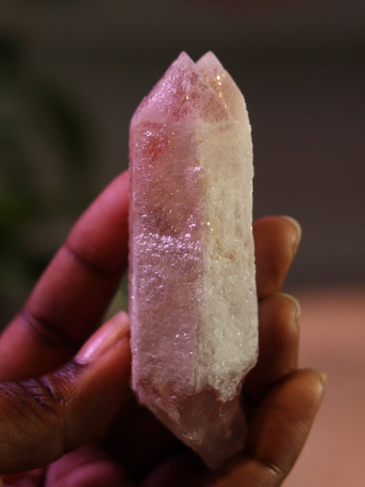 Pink Dreamsicle Lemurian Lemurisch Kristal roze 