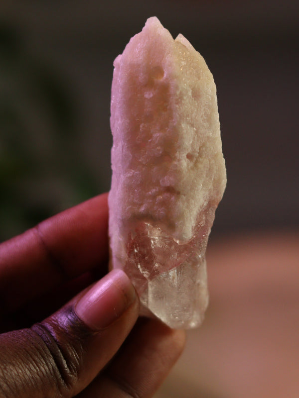 Pink Dreamsicle Lemurian — zachte heart-opening Lemurian met dromerige, liefdevolle frequentie.